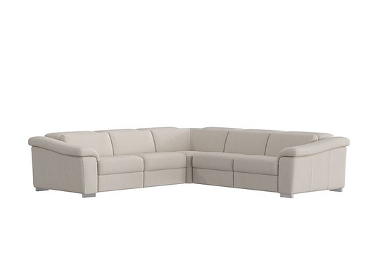 Nicoletti - Galileo Fabric Large Corner Power Recliner Sofa - Beige