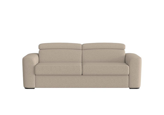 Infinity 3 Seater Fabric Sofa Bed - Beige- World of Leather