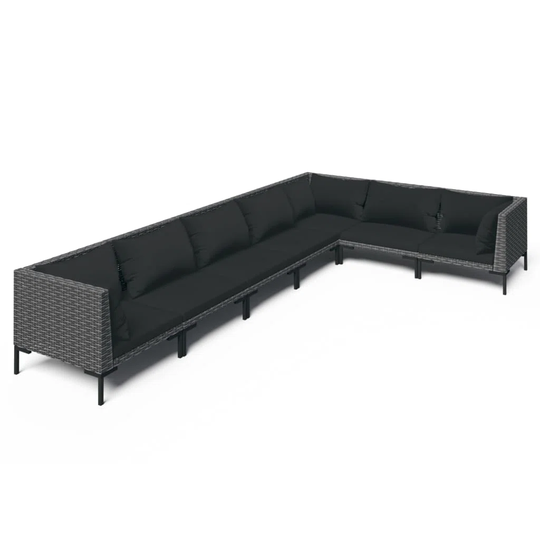 Leano 280Cm Wide Outdoor Garden Corner Sofa with Cushions