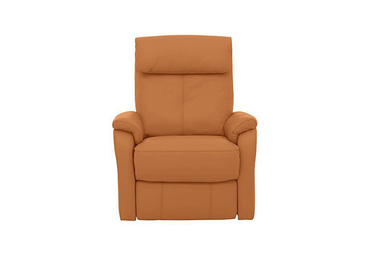 Rowan Leather Swivel Rocker Recliner Armchair - Yellow- World of Leather