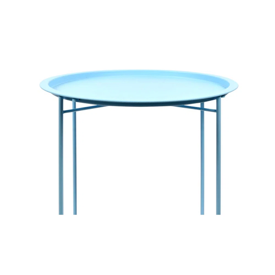Steel Side Table Shades Of Blue