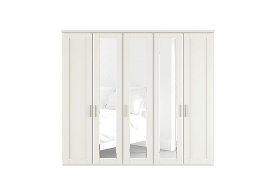 Wiemann - Kempton 5 Door Hinged Wardrobe with Mirrors