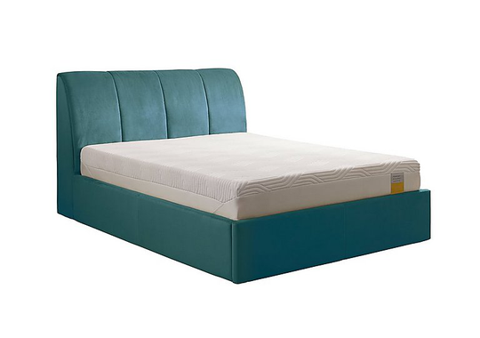 TEMPUR - Harrington Ottoman Bed Frame - Double - Teal