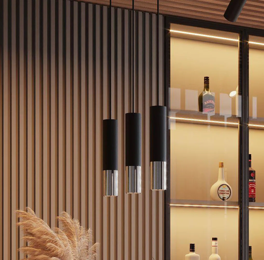 Saltz 3 - Light Kitchen Island;Cylinder;Cluster Cylinder Pendant with No Secondary Or Accent Material Accents