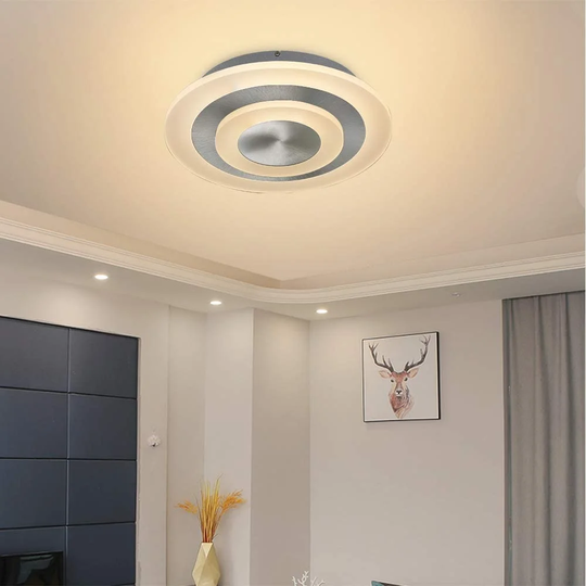 Ivy Bronx Led Ceiling Light Living Room Dimmable Stepless With Remote 20W 30Cm Round Ceiling Lamp Office Ceiling Lights For Living Room, Bedroom, Kitc