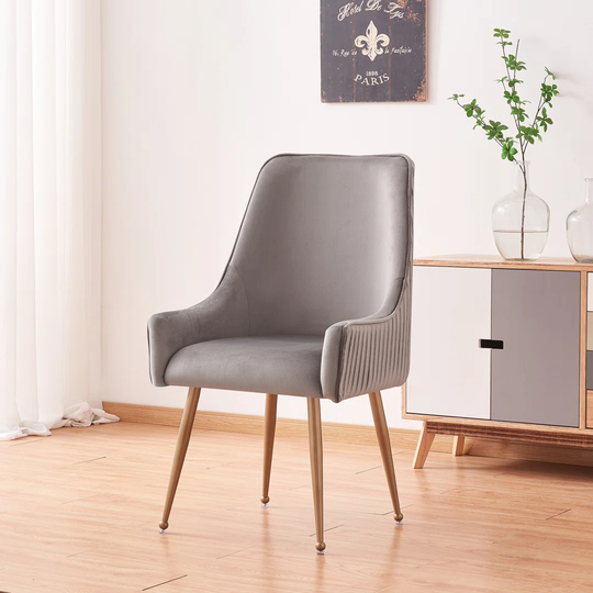 Soho Velvet Dining Chair Black - Single