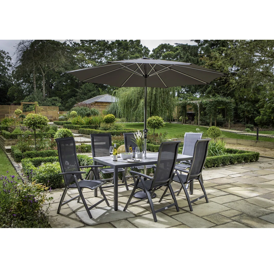Vienna 6 Seat Reclining Rectangular Dining Set