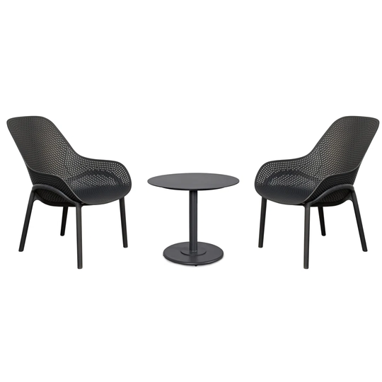 Round 2 - Person 50Cm Long Bistro Set