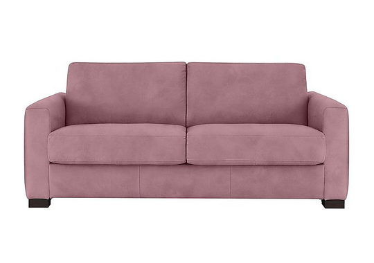 Nicoletti - Alcova 3 Seater Fabric Sofa with Box Arms - Pink