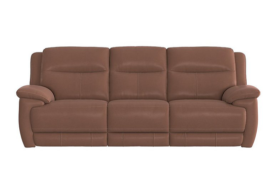 Touch 3 Seater Heavy Duty Fabric Sofa - Brown