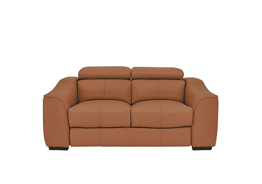 Elixir 2 Seater Leather Sofa - Brown- World of Leather