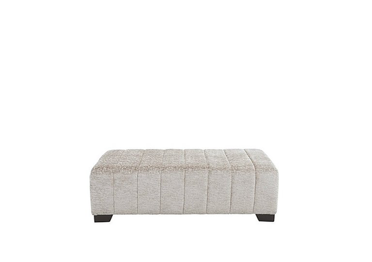 Boutique Lavish Fabric Bench Stool - Natural