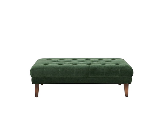 Boutique Palace Fabric Bench Stool - Green
