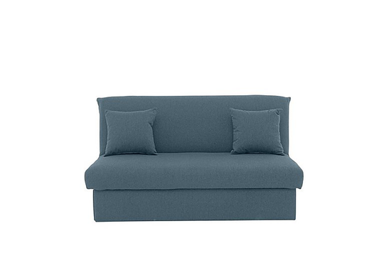 Versatile 2 Seater Fabric Sofa Bed No Arms