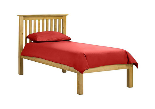 Sleep Story - Chilton Pine Low Foot Bed Frame - Single - Brown