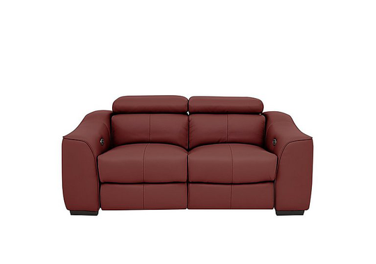 Elixir 2 Seater Leather Sofa - Red- World of Leather