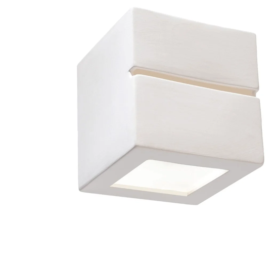 Leo 1 - Light White Flush Mounted Sconce