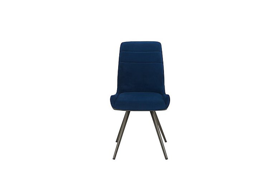 Samurai Velvet Dining Chair - Blue