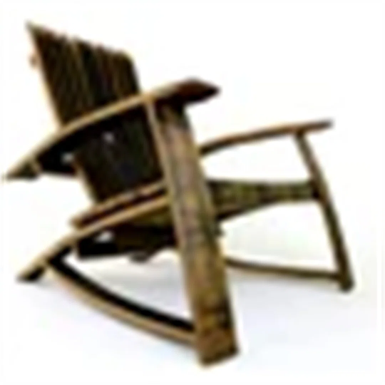 Whiskey Barrel Adirondack Chairs | Bourbon Barrel Lounge Chairs Outdoor Fire Pit Chairs For Outside, Garden, Backyard