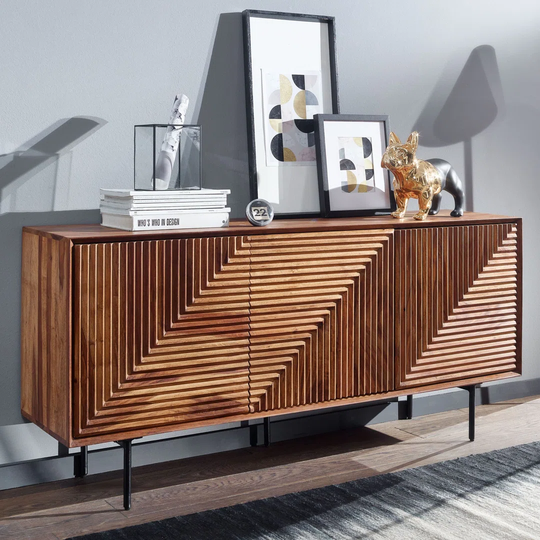 Lancey 148 Cm Wide Sheesham Solid Wood Sideboard