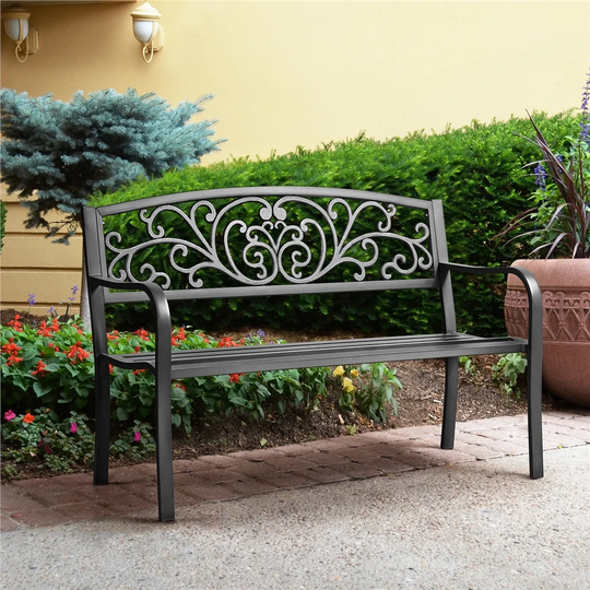 Garden bench, park bench