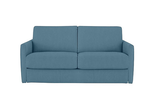 Nicoletti - Alcova 2 Seater Fabric Sofa with Slim Arms - Blue