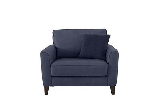 Brondby Fabric Cuddle Chair - Blue