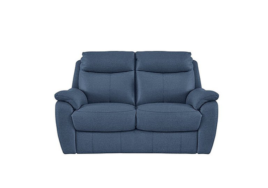 Snug 2 Seater Fabric Sofa - Blue