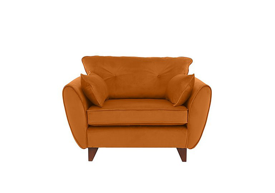 Felix Fabric Cuddle Chair - Orange