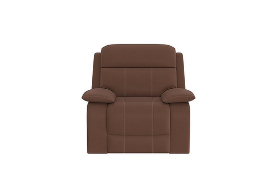 Moreno Fabric Recliner Armchair - Brown