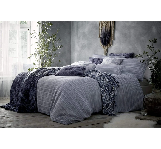 Blue Cotton 144 TC Duvet Cover Set