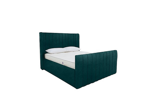 Eira High Foot End Ottoman Bed Frame - Super King - Green