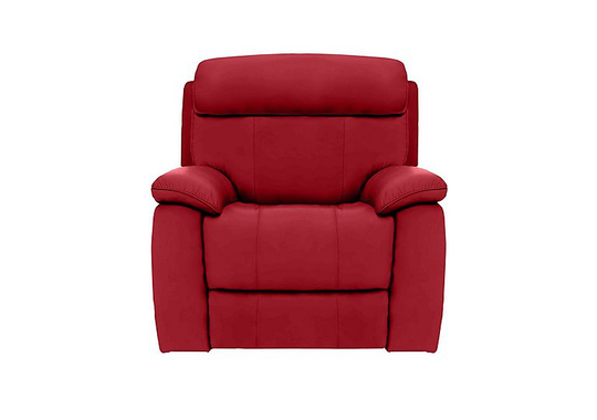 Moreno Leather Armchair - Red- World of Leather