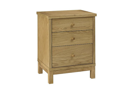 Eva 3 Drawer Nightstand