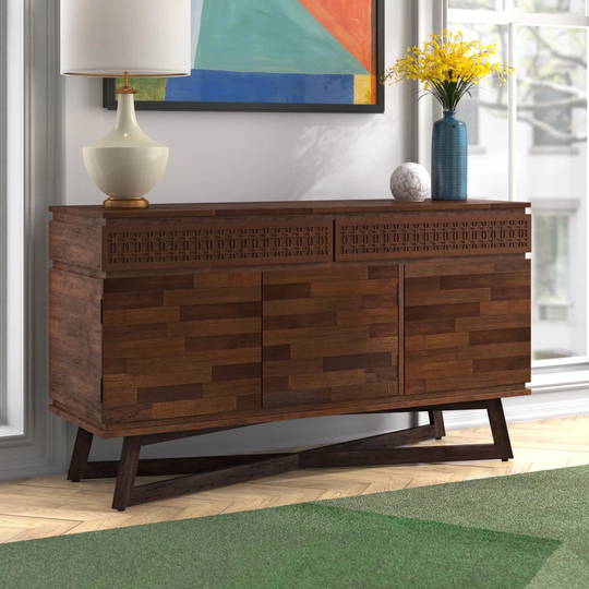 Cassilyn 140 Cm Wide 2 Drawer Mango Sideboard