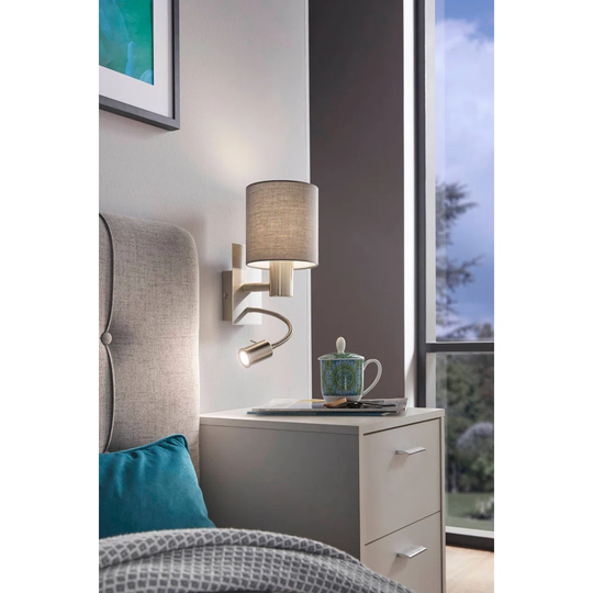Patience 2 - Light LED Satin Nickel Armed Sconce
