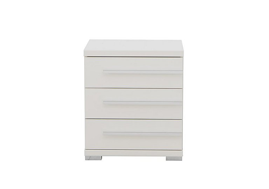 Wiemann - Laguna 3 Drawer Bedside Table Right Side Handles - White