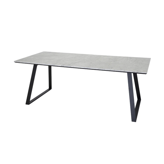 Mabel Marble Double Pedestal Dining Table
