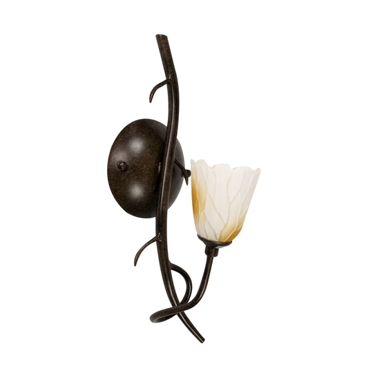Flemings 1 - Light Brown Armed Sconce