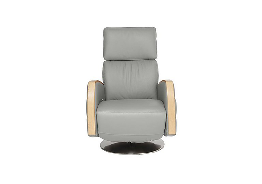 Ercol - Noto Leather Recliner Chair - Grey