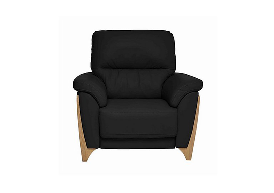 Ercol - Enna Leather Armchair - Black