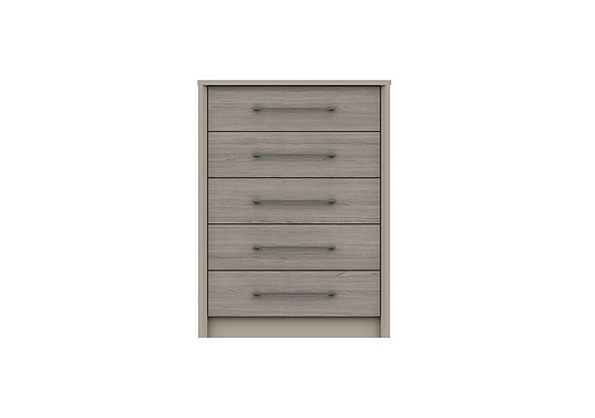 London Bedrooms - Paddington 5 Drawer Chest - Grey
