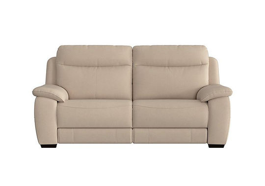 Starlight Express 3 Seater Fabric Recliner Sofa with Power Headrests - Beige