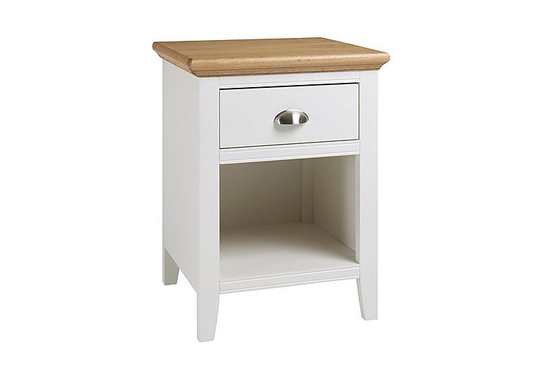 Furnitureland - Emily 1 Drawer Nightstand - Cream