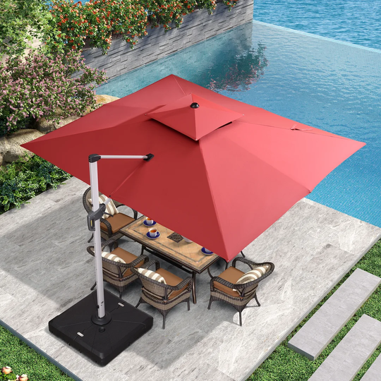 Bohao 3.6m x 3m Rectangular Cantilever Parasol