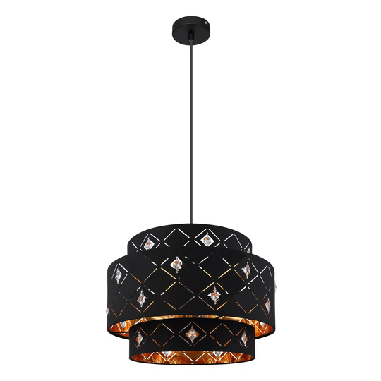 Irvington 1 - Light Geometric Drum Pendant