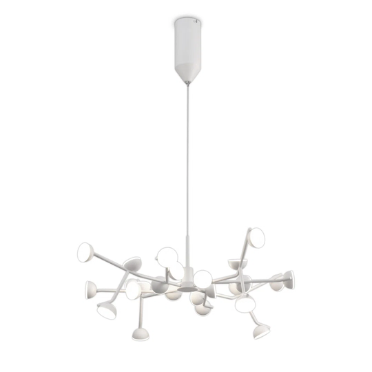 Winlock 24 Light Pendant, Round 65.8Cm, 72W LED, 3000K, 3960Lm, White, 3Yrs Warranty
