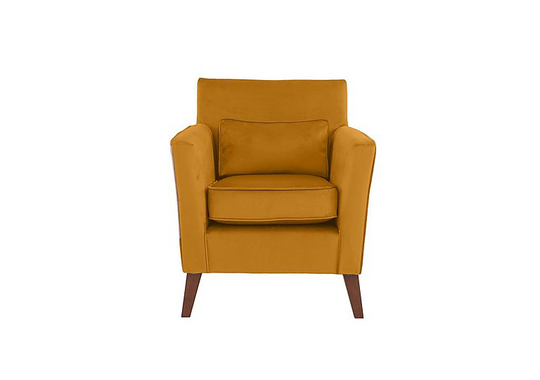 Felix Fabric Accent Chair - Yellow