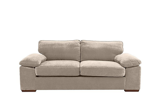 Home 3 Seater Fabric Sofa Bed - Grey