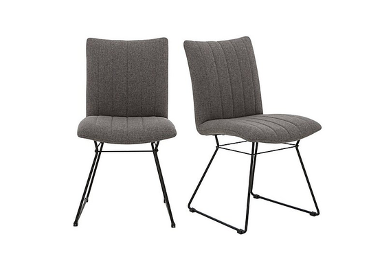 Ace Pair of Dining Chairs - Grey